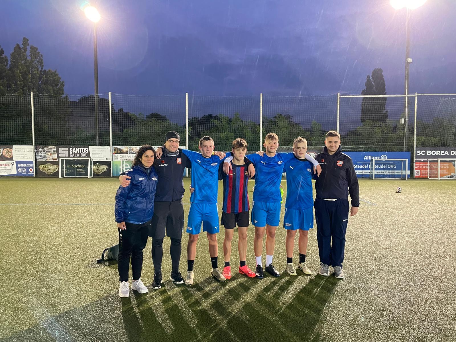 Další měsíc, další společné tréninky v Borea Dresden/ Ein weiterer Monat, weitere gemeinsame Trainings in Borea Dresden